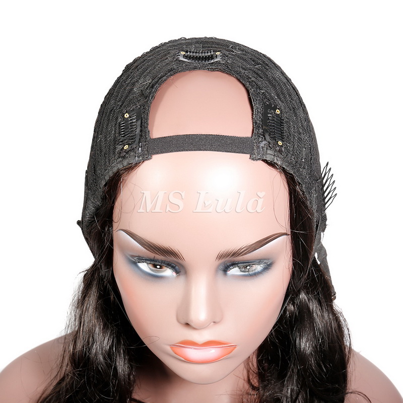 Virgin Human Hair Body Wave U Part Wigs - 图片 6